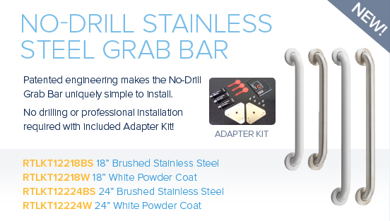 No Drill Grab bar