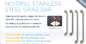 no drill grab bar