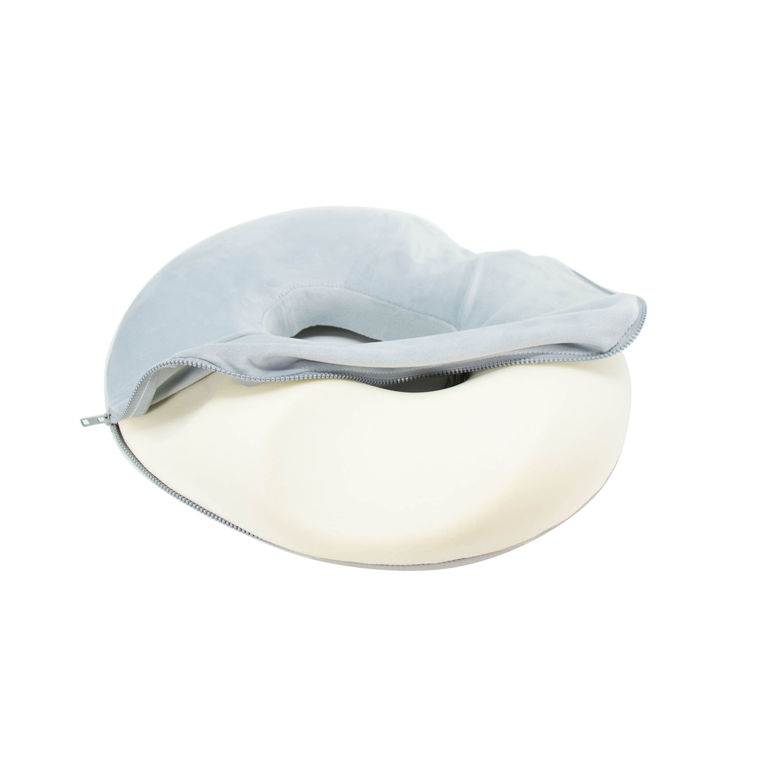 KarePro Premium Comfort Donut Seat Cushion/Pain Relief Orthopaedic Memory PU Foam Cushion/Non Deformable High Density/Perfect for Hemorrhoid Treatment, Prostate, Bed Sores, Pregnancy, Coccyx Tailbone Pain
